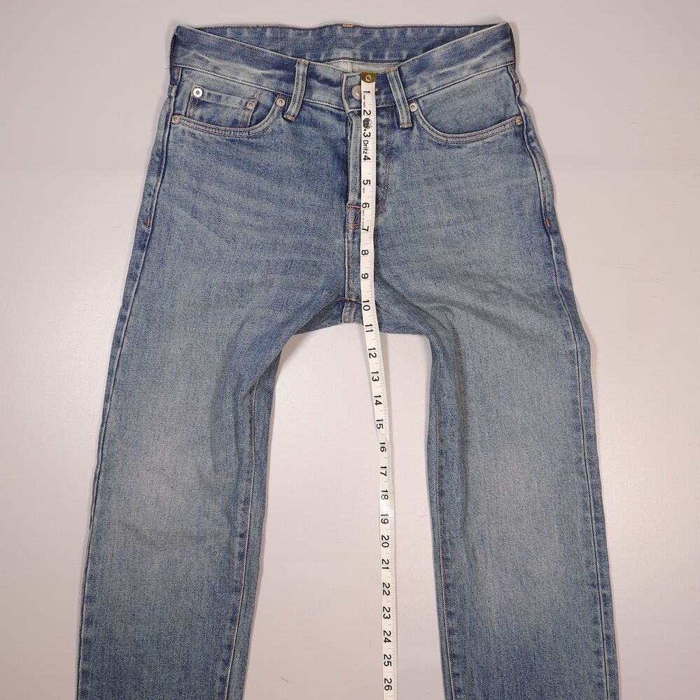 Buck Mason Maverick Slim Jeans Mens 28x34 Double Dipped 14oz Denim Button Fly - Picture 12 of 12